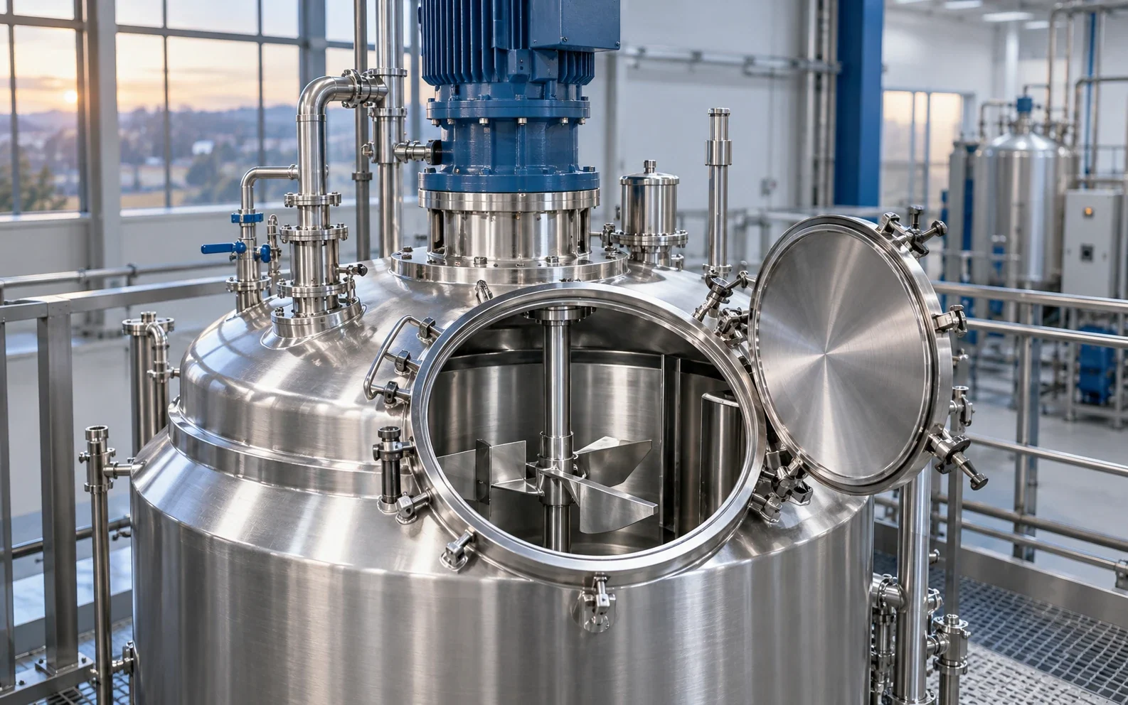 Rühr-, Homogenisierungs- & Verfahrenstechnik in industrieller Prozessumgebung