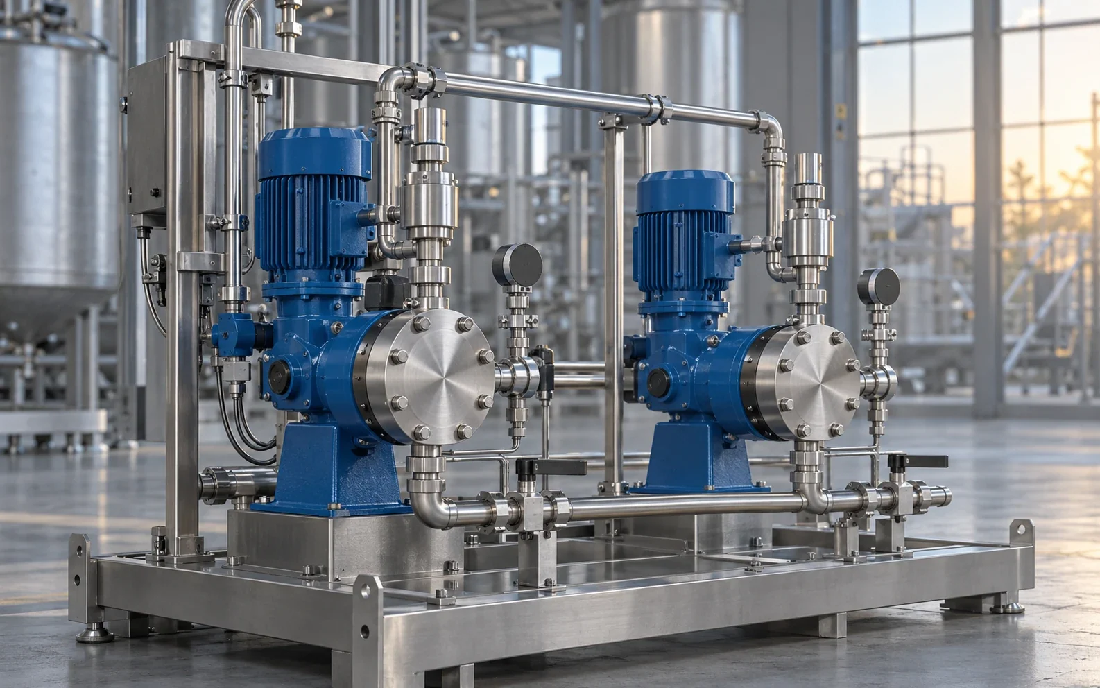 Dosier- & Spezialpumpen in industrieller Umgebung