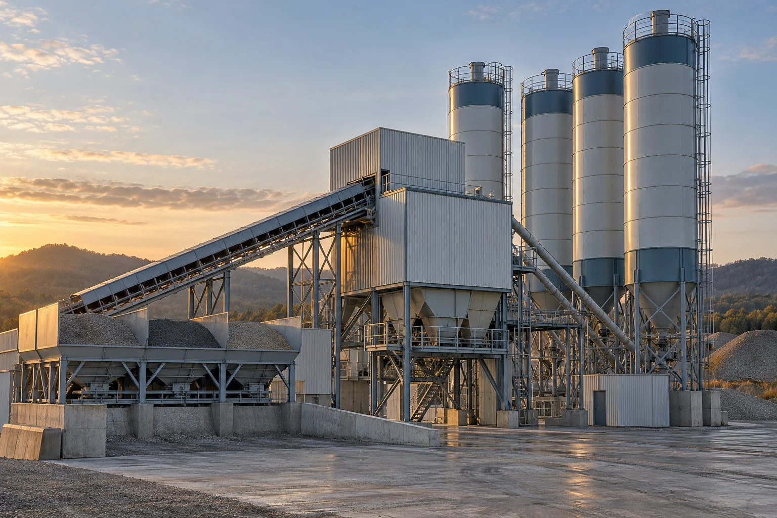 Betonmisch- & Dosieranlagen – industrielle Baustoffproduktion
