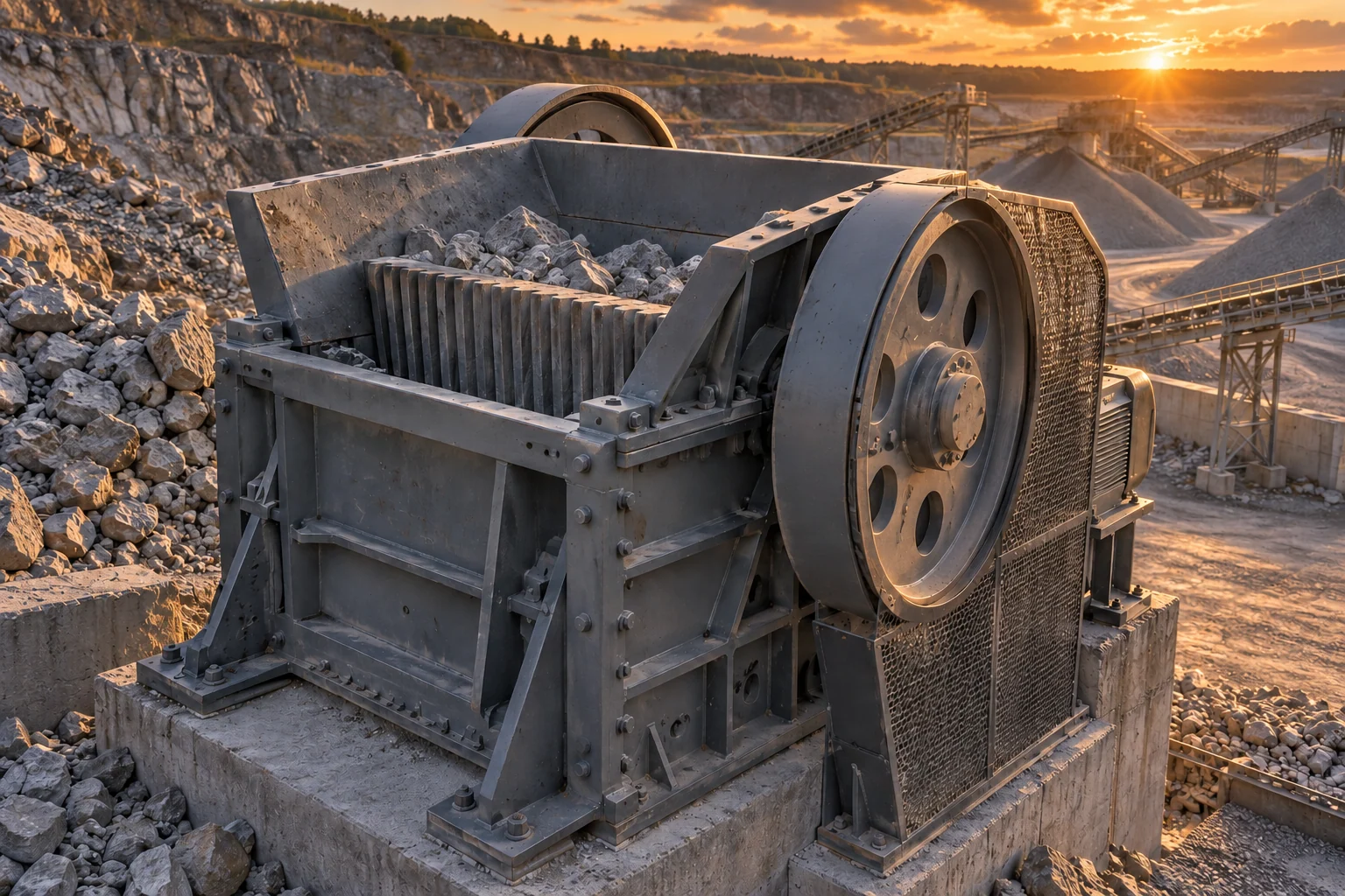 Backenbrecher für mineralische Rohstoffe