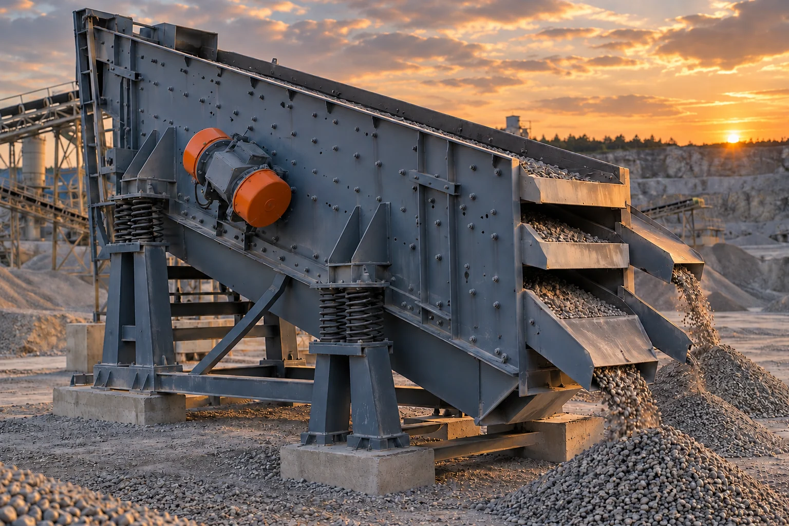 Klassier- & Vibrationssiebanlagen für mineralische Rohstoffe