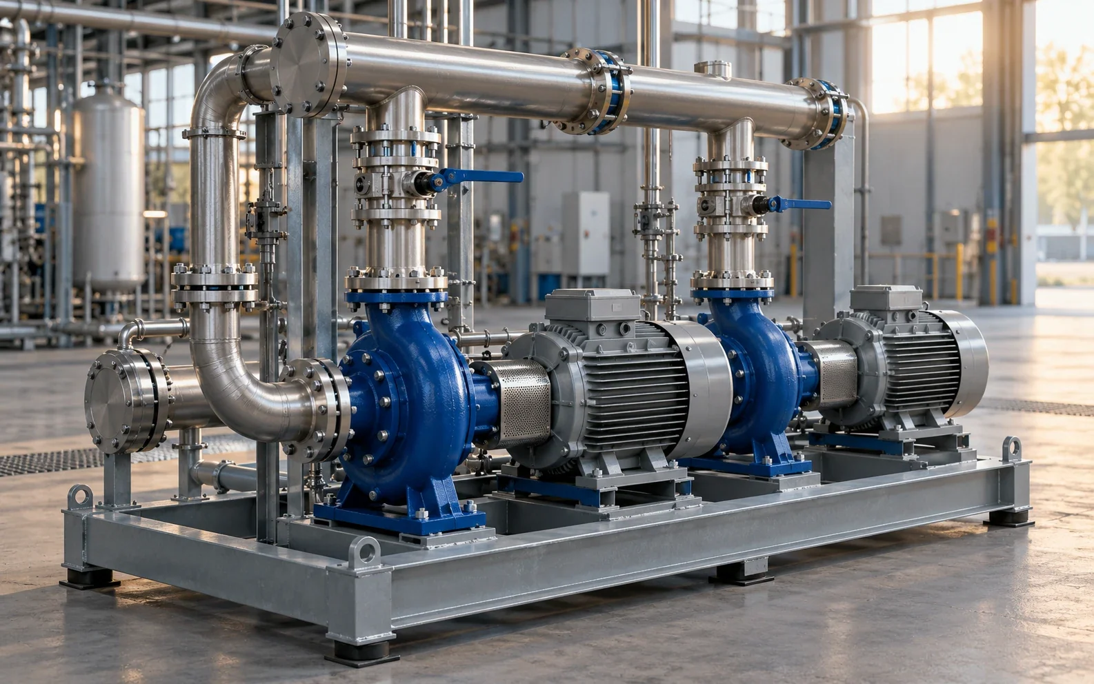 Pumpen- & Armaturensysteme in industrieller Umgebung