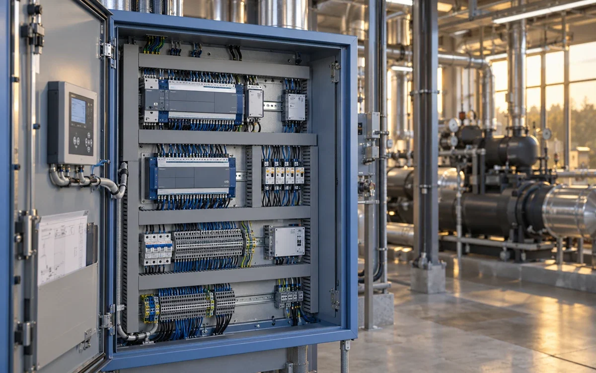MSR-Schaltschrank mit Gebäudeautomationshardware