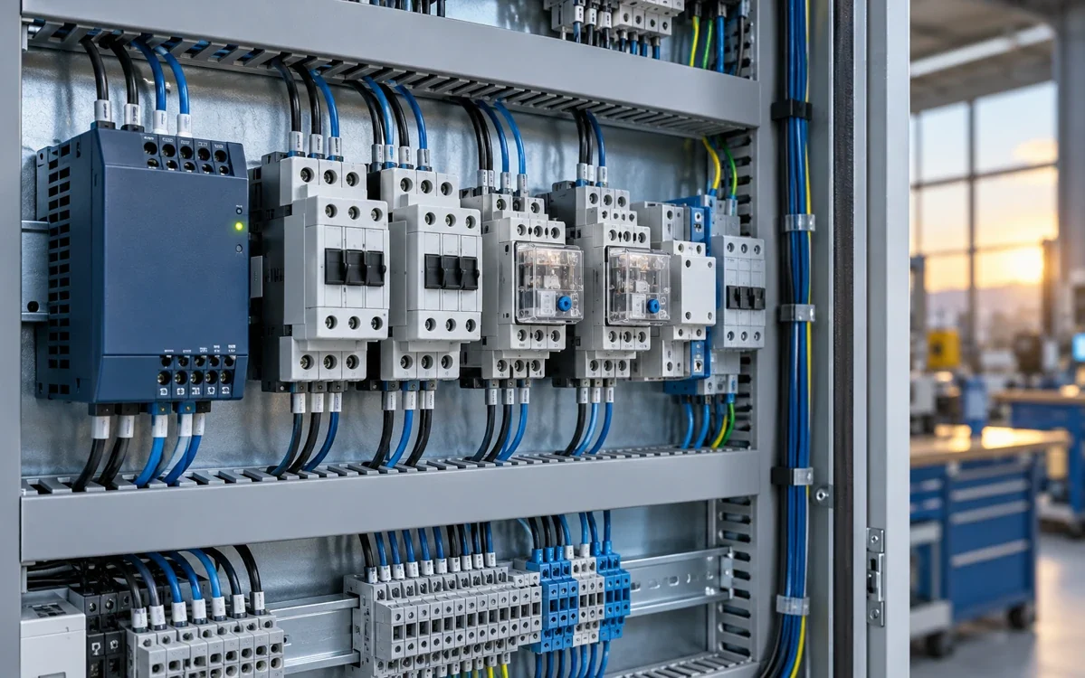 Relais, Schütze und Netzteil als industrielle Schaltkomponenten