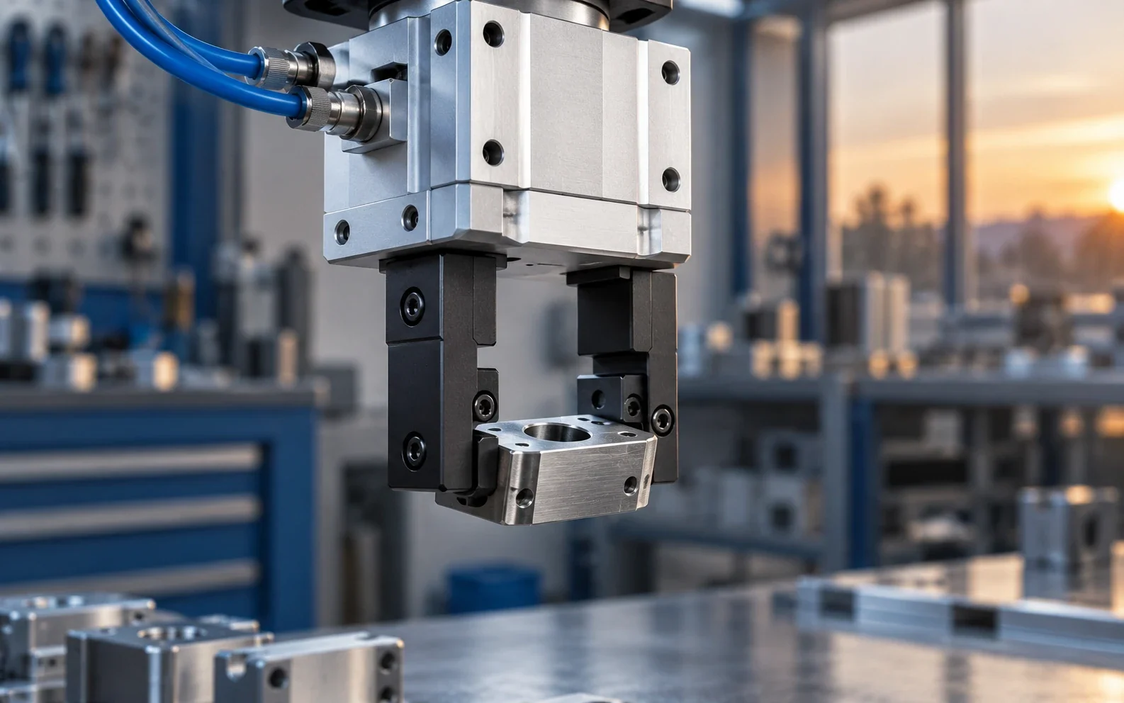 Pneumatische Greif- & Handhabungstechnik in industrieller Umgebung