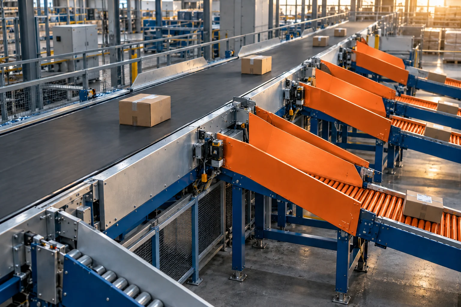 Sortier- & Verteilsysteme – anlagengebundene industrielle Materialförderung